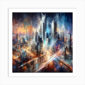 Futuristic Cityscape 10 Art Print