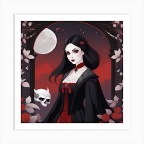 Gothic Girl 1 Art Print