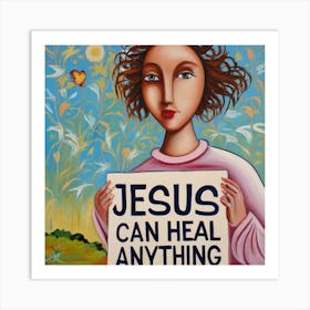 Jesus Can Heal Anything Art Print