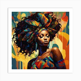 African Woman Art Print