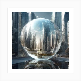 Futuristic Cityscape 89 Art Print