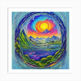 Rainbow In The Sky Art Print