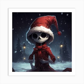 Merry Christmas! Christmas skeleton 12 Art Print