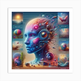 Psychedelic Portrait Art Print