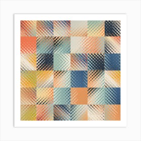 Checkered Calico Art Print