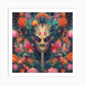 Psychedelic Portrait Art Print