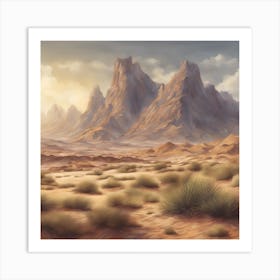 Desert Landscape 1 Art Print