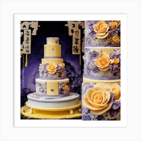 Asian Wedding Cake Art Print