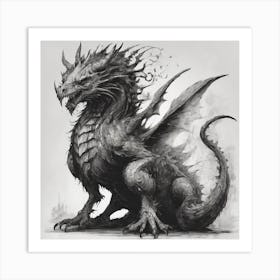 Draconid Dragon Art Print