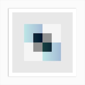 Squares Block 17 Art Print