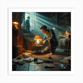 Room With A Lamp Art Print