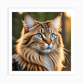 Portrait Of A Cat Art Print