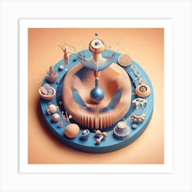 3d Illustration 5 Art Print