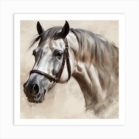 Horse Portrait Art Print