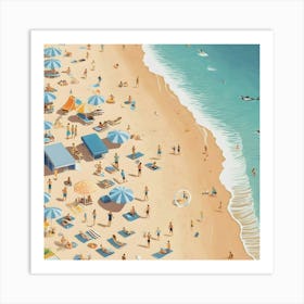 Beach Scene 3 Art Print