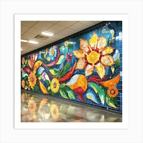 Mosaic Mural Art Print