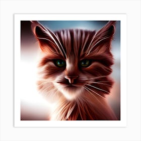 Portrait Of A Cat 1 Art Print