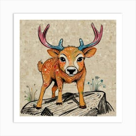 Deer! 45 Art Print