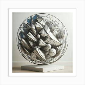 Abstract Sculpture 5 Art Print