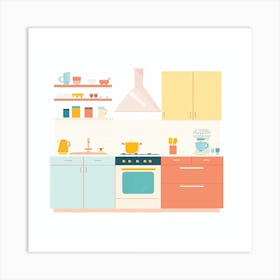 Kitchen Interior 2 Art Print