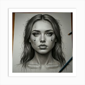 Portrait Of A Girl 2 Art Print