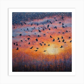 Crows 1 Art Print