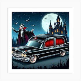 Dracula Car 1 Art Print