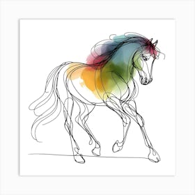 Creative Horse Visual 11 Art Print