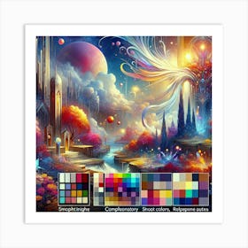 Psychedelic Landscape 2 Art Print