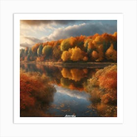 Autumn Trees Art Print