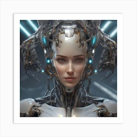 Cyborg Woman #3 Art Print