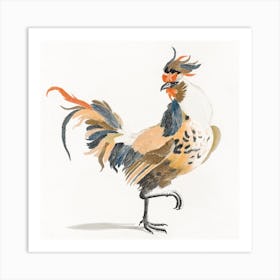 A Rooster, Johan Teyler Art Print