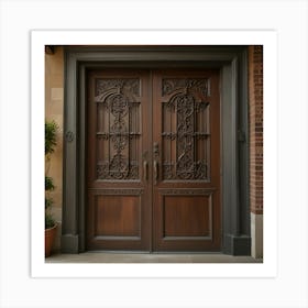 Default Create Unique Design Of Antique Doors 2 2 Art Print