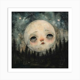 Moon Illustration 1 Art Print