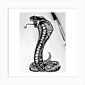 Cobra Tattoo Art Print