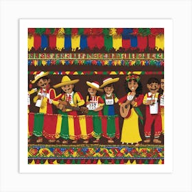 Mexican Folk Art Art Print