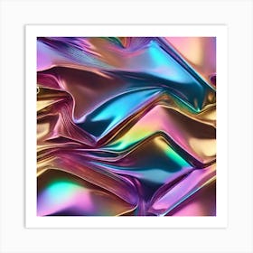 Shiny Metallic Background Art Print