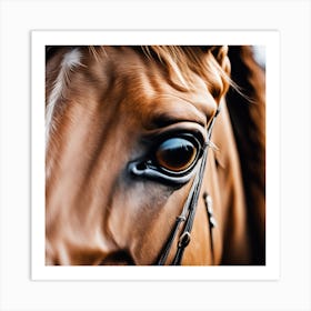 Close Up Of A Horse'S Eye 5 Art Print