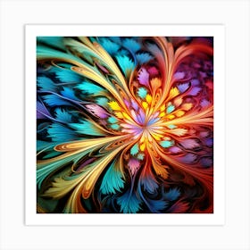 Fractal Flower Art Print