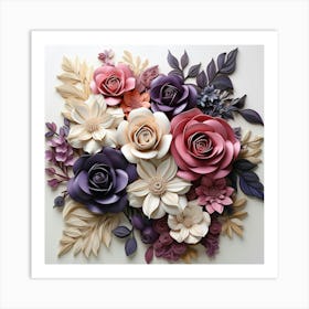 Paper Flower Art 1 Art Print