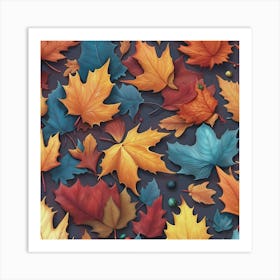 Autumn Leaves Art Print