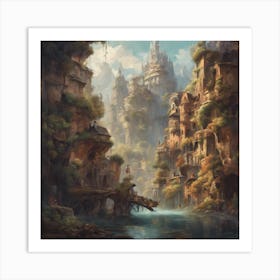 Fantasy City 17 Art Print