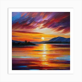 Sunset In Ireland 2 Art Print