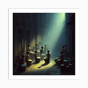 Drums of Silence II: Joy in the Shadows Art Print