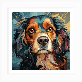 Dog Painting 3 Art Print