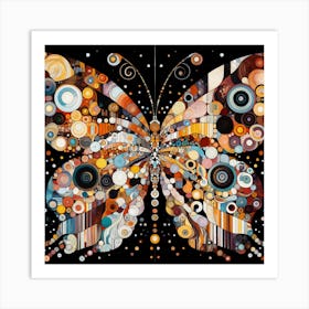 Ornate Butterfly Abstract IV Art Print