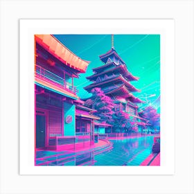 Neon City Art Print