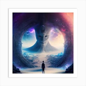 Facing God Art Print