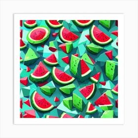 Watermelon Pattern 1 Art Print