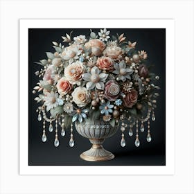 Arrangement Of Flowers Art Print